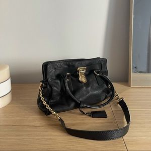 Michael Kors Black Leather Satchel